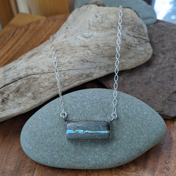 AS 11: Ella Mae Turquoise Bar Necklace