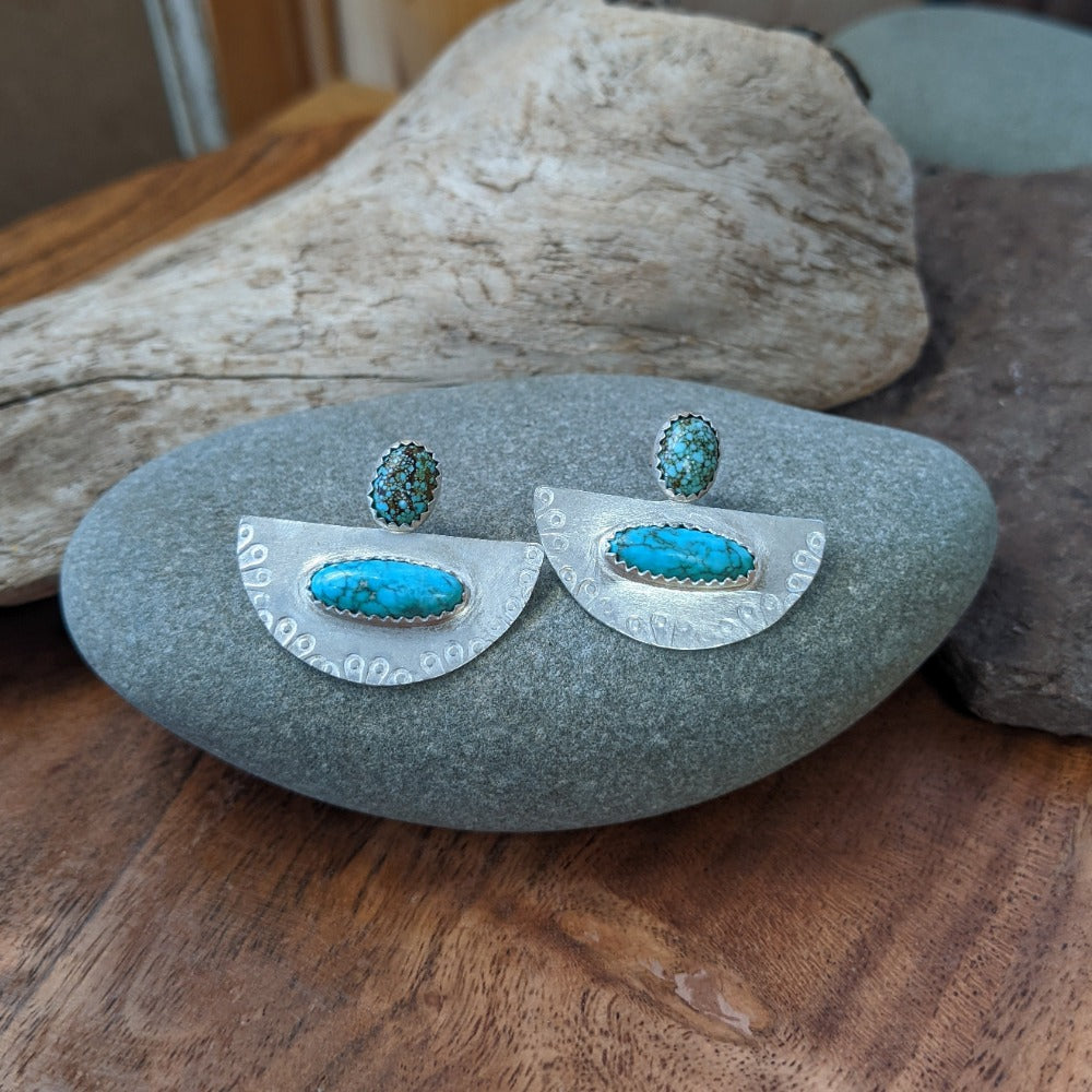 AS 16 Turquoise Silver Ear Jackets