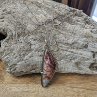 Lace Agate & Sterling Silver Necklace