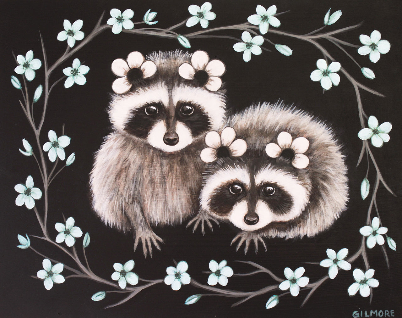 Petal-Eared Raccoon Cubs