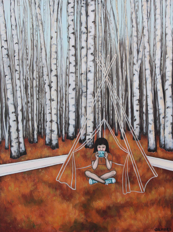 Tea With Tina In A Teepee - Limited Edition Print