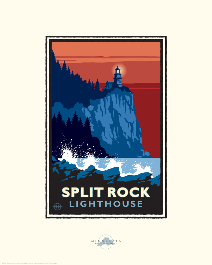 Split Rock Lighthouse Red Weather
