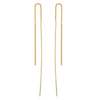 Needle and Thread Earrings in Gold or Silver  Sterling Silver Plate