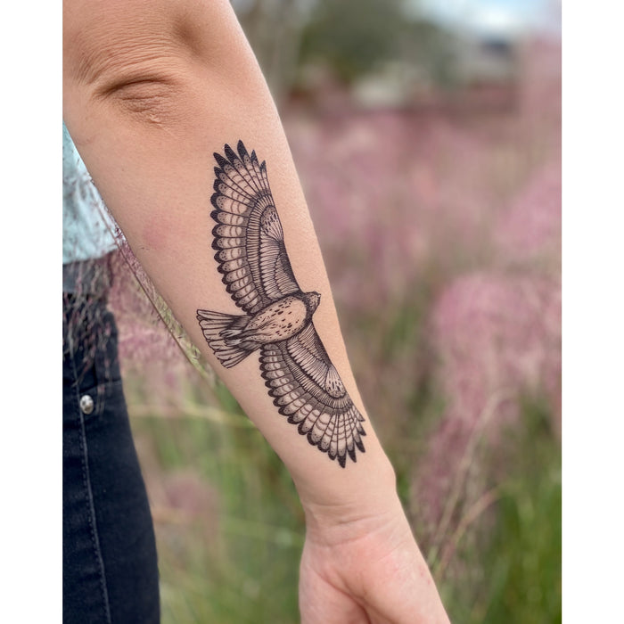 Hawk Temporary Tattoo