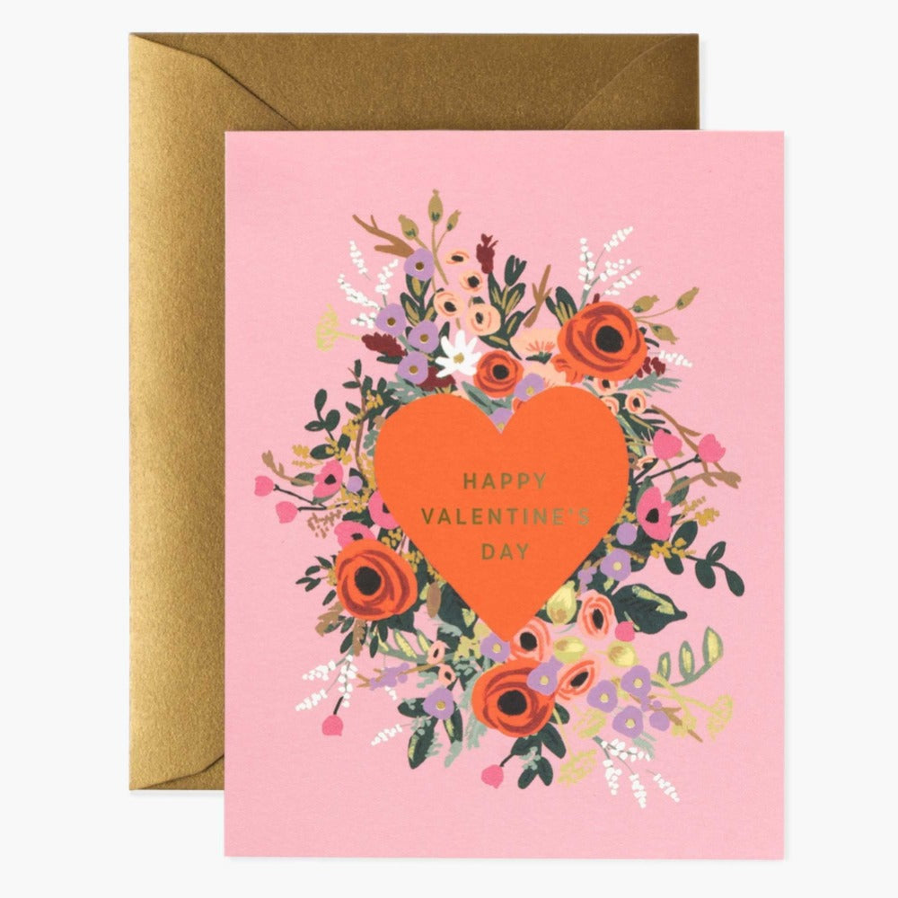 Blooming Heart Valentine's Day Card