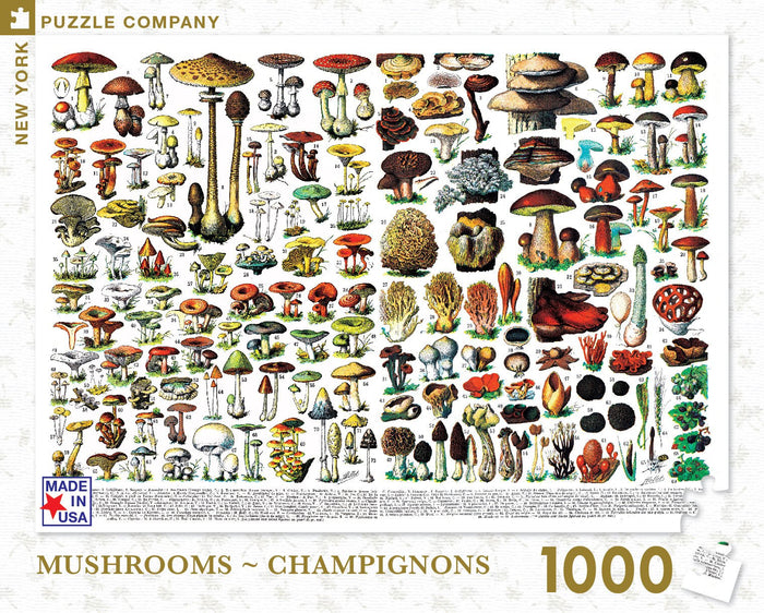 Mushrooms ~ Champignons: 1000 Piece Puzzle