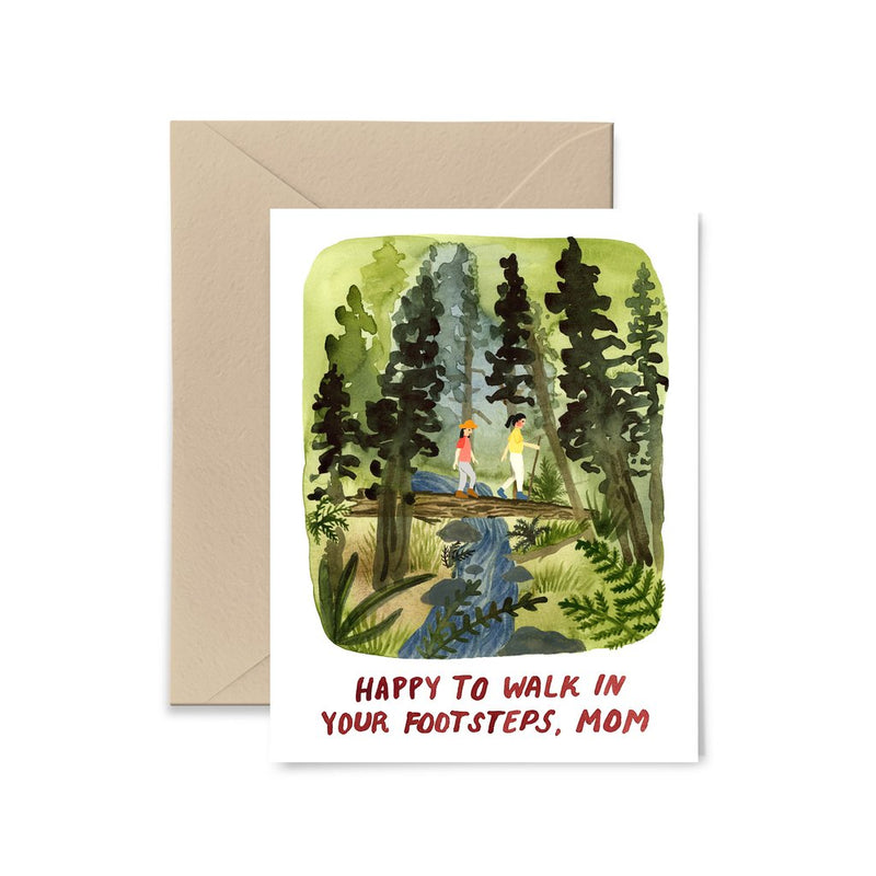 Footsteps Mother’s Day Card