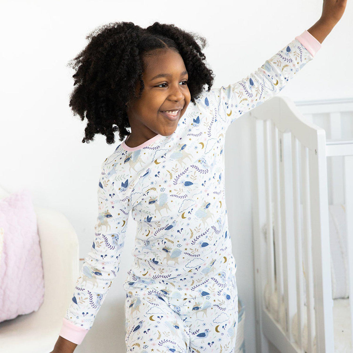 Wonderland Organic Cotton Magnetic Toddler & Kids Pajama Set